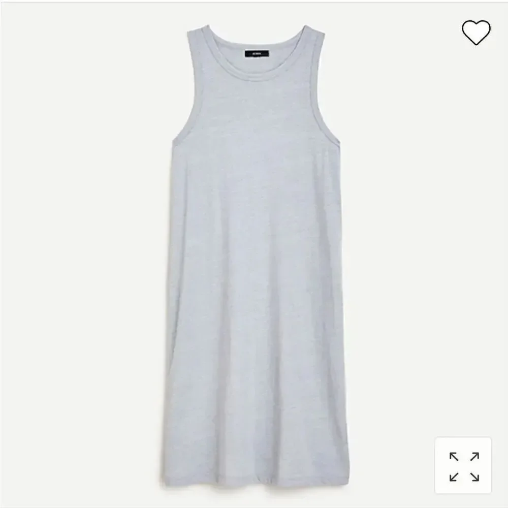 NWT J CREW High Neck Tank Dress Grey
